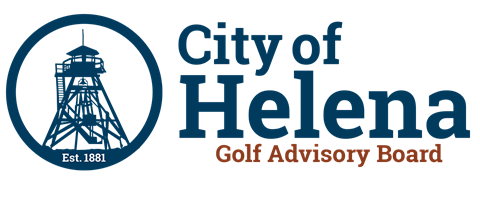 Blue and Red Logo Golf Advisory Board