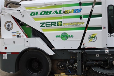 Helena's new electric street sweeper.