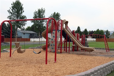 Play equipment at Jaycee Park.