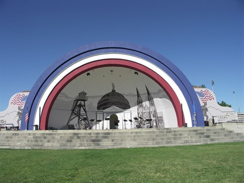 Bandshell at Memorial Park.