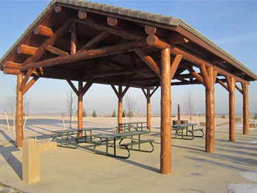 Shelter at Mountain View Park.