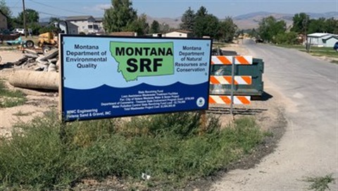Westside Water and Sewer Project Sign